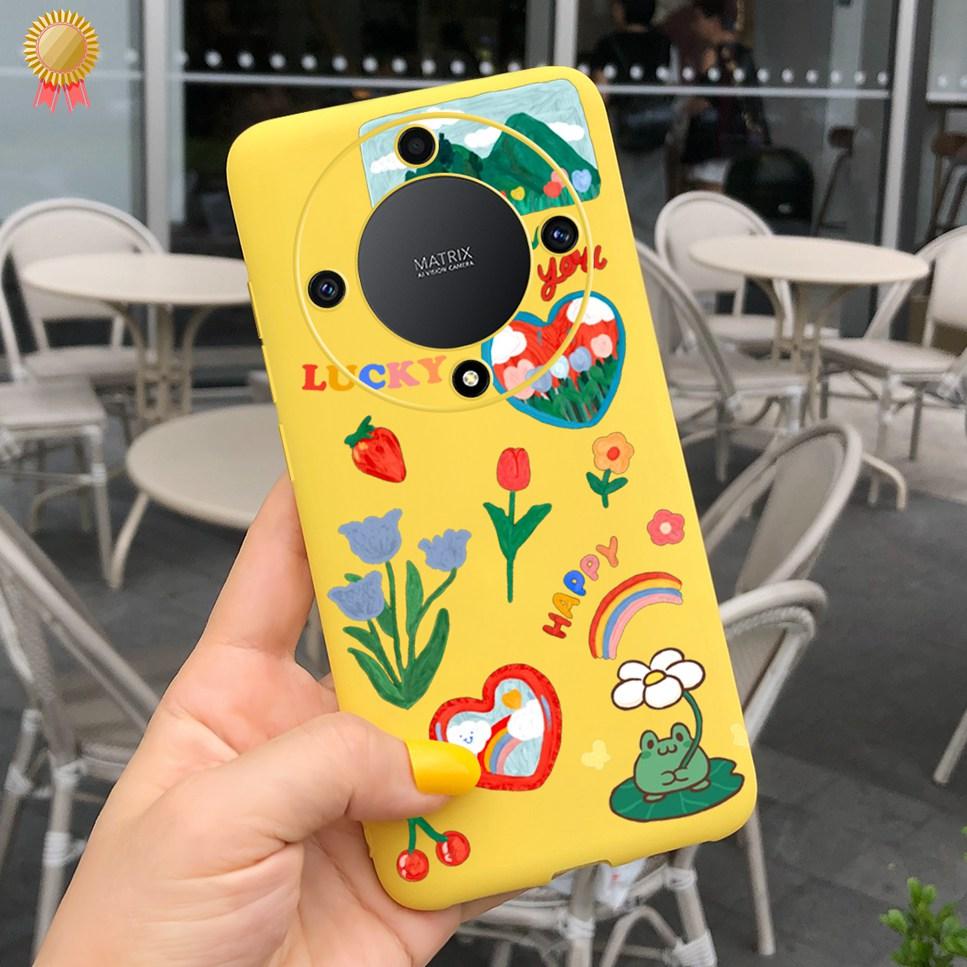 Luxury Case For Honor X9a Soft TPU Capa COOL New Cute Animal Painted Back Coque For Honor X9a X8A X7A 9XA 8XA 7XA  Bumper Bags