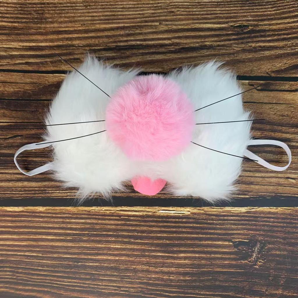 Plush Bunny Ears Headband for Easter & Halloween - Kids & Adults Party Costume.