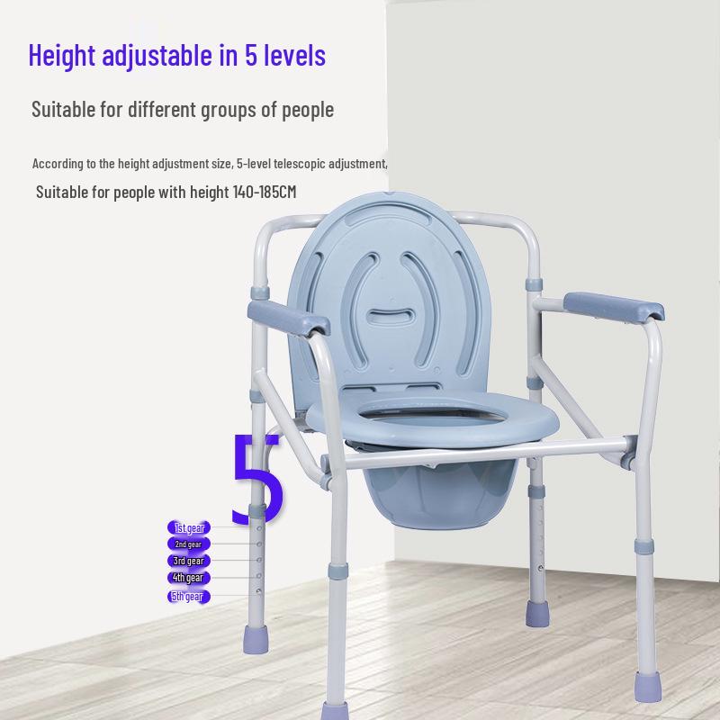 Scaun WC Pliabil de Interior pentru Vârstnici și Femei Însărcinate cu Scaun pentru Genuflexiuni