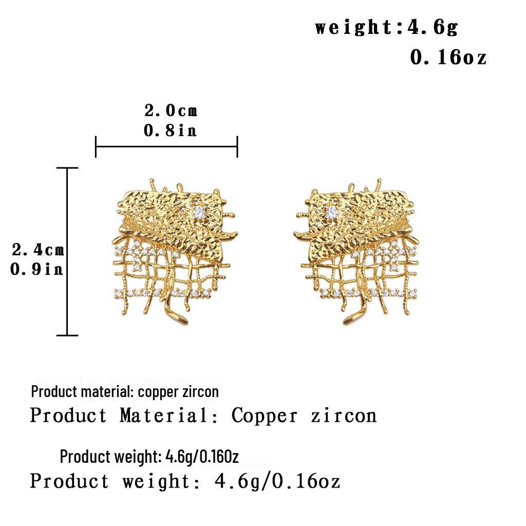 925 Silver Hollow Woven Earrings - Unique, Versatile, Statement Jewelry for Women