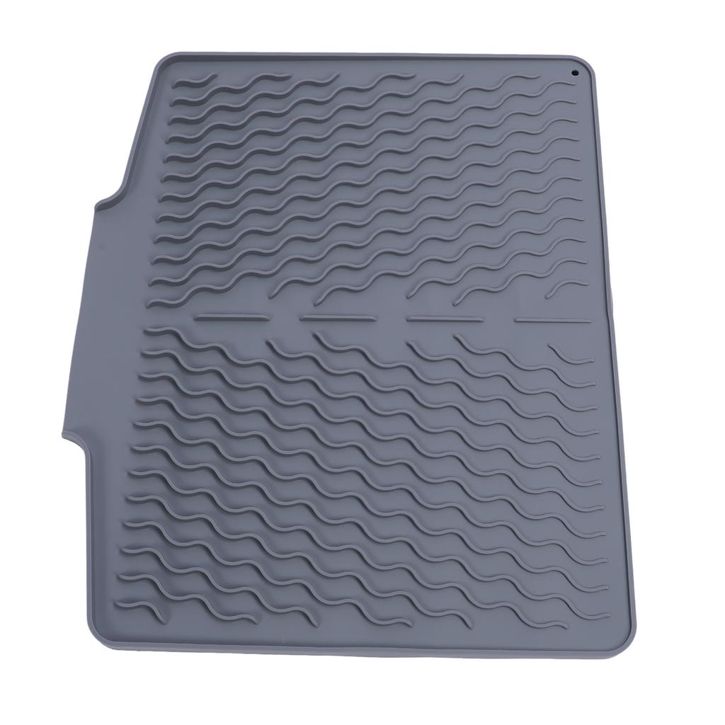 Dish Drying Mat Silicone Anti Slip Heat Resistant Foldable Easy To Clean Dish Drain Pad for Kitchen