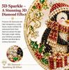 Christmas Pearl Diamond Painting Suncatcher Kit DIY 5D Beaded Art 20CM B