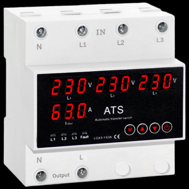 

OLOEY 3-Way Power Transfer Switch with Over-Under Voltage & Overcurrent Protection CN plug (adapter included)