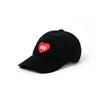CORDUROY HEART DEEP BALL CAP BLACK