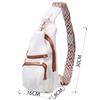 Comfortable Women's Sling Bag Over the Shoulder Made of Eco-leather VINTAGE Bag 22752 White