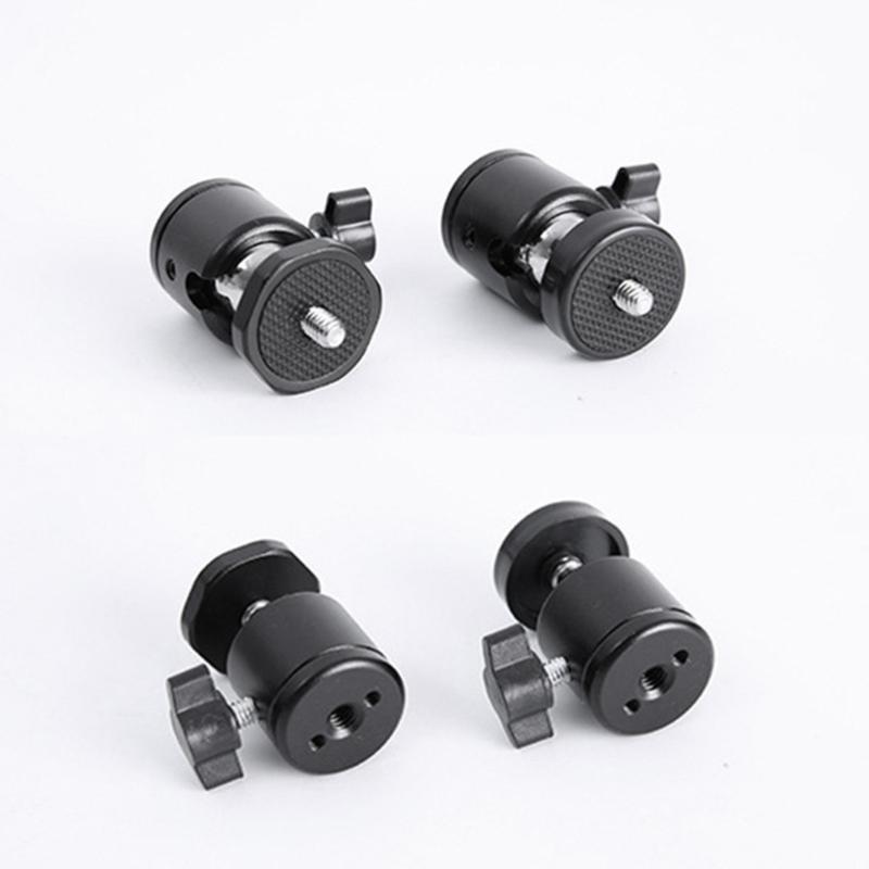 All Metal Construction 360°Swivel Tripod Round Head with 1/4 Screw Thread For Professional And Amateur Photographers