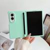 Shockproof Hard PC Pen Slot Phone Case with Stylus For Samsung Galaxy Z Fold 8 7 6 5 4 Fold8 Ultra Matte Candy Color Cover