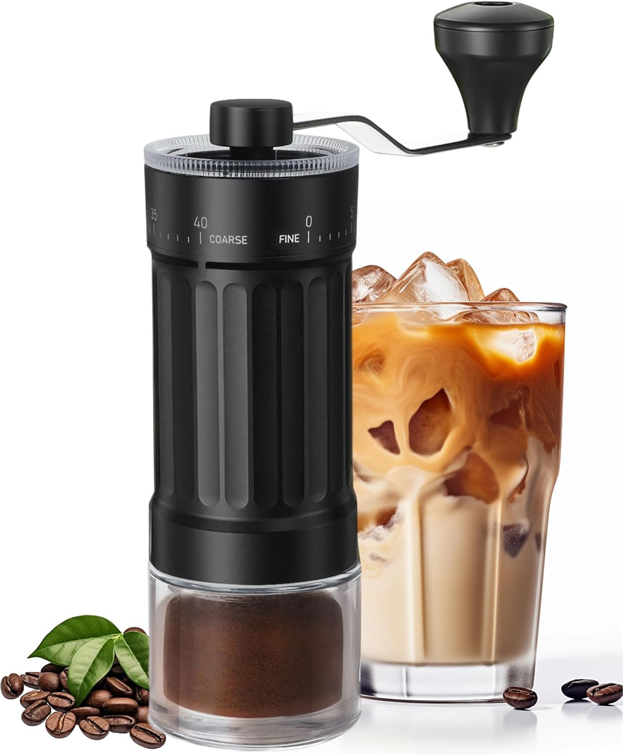 

Manual Coffee Grinder with Ceramic Burr Handheld Hand Crank Espresso Grinder for Coarse Drip Fine Pour Over French Press United States
