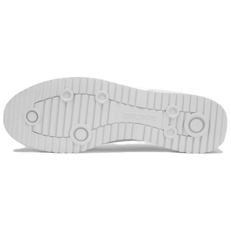 Descente Chron Tempo Fabric Synthetic Leather T-Head Shoes Classic Retro Low-Top Casual Shoes Men sneakers White D5231LSN25-WT