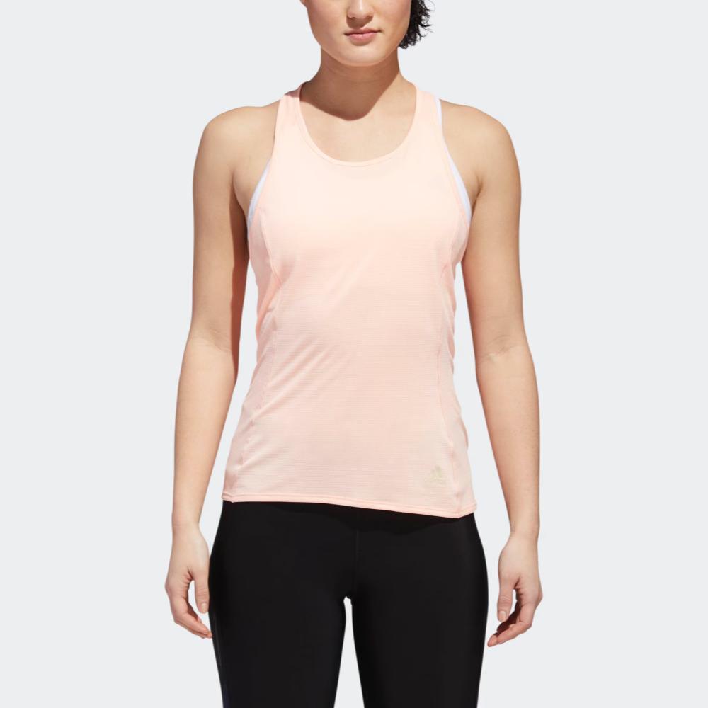 Adidas 19 Supernova Tank Solid Color Round Neck Sleeveless Vest Women Tops Clear-Orange DJ3600