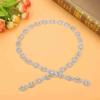 1pcs 1 Yard Rhinestone Ribbon 1.5cm Width White Rhinestone Sparkling Rhinestone Chain Rhinestone Trim DIY Décor