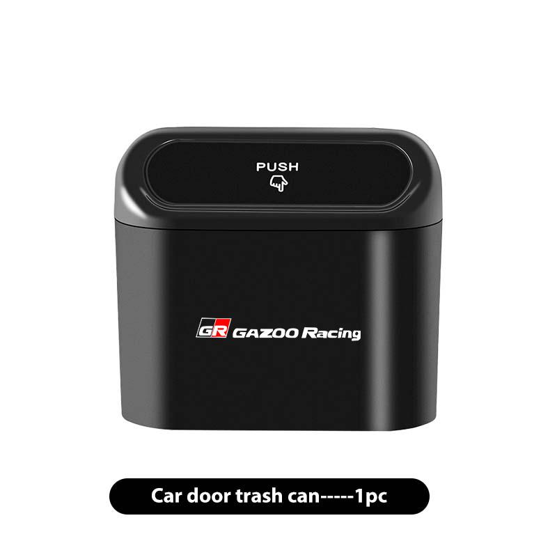 

For Toyota Hanging Car Trash Can Garbage Dust Case Storage with Lid Bin Crown GR Corolla YARIS Auris C-HR Hilux Vios Prius