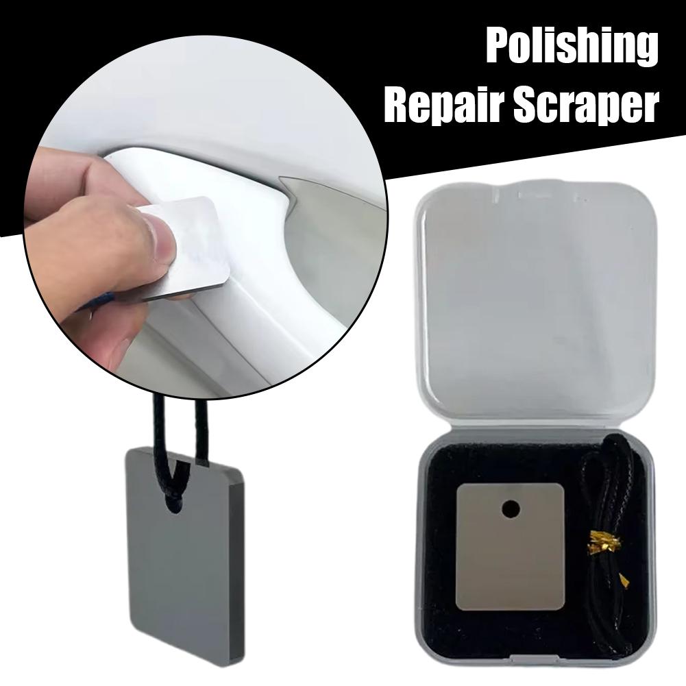 Car Polisher Scraper Blade Spray Paint Point Stains Sagging Varnish Sticker Removal Film Polishing Repair Tools Auto Accessories