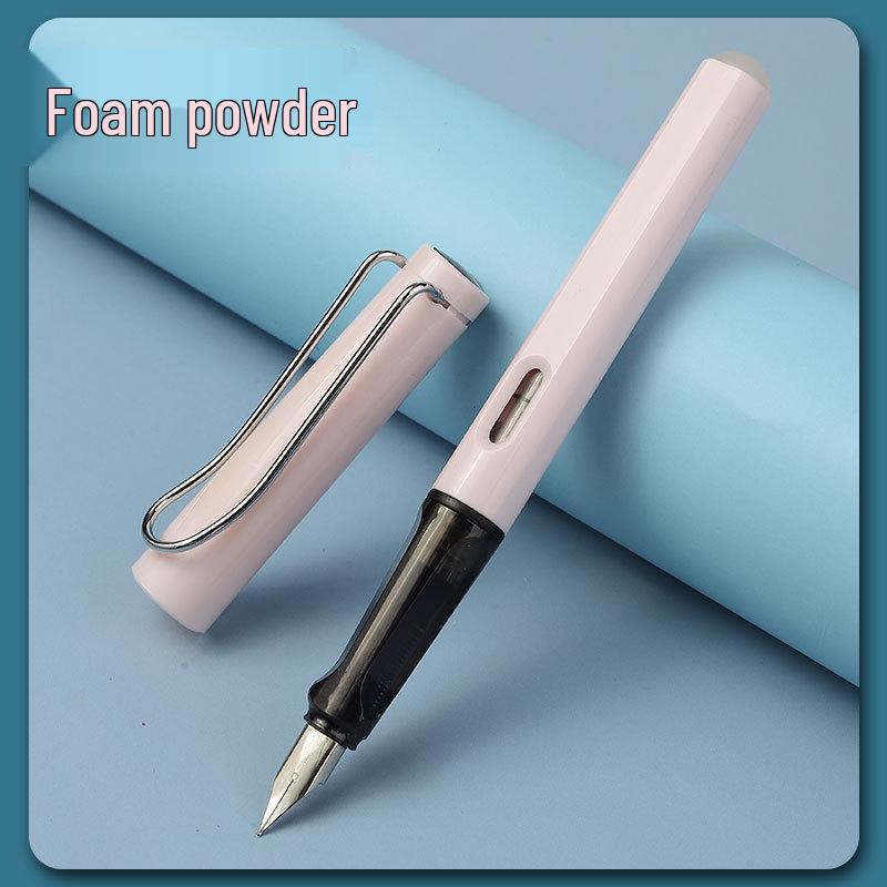 Blue Erasable Fountain Pen for Students with Refillable Heat-Erase Ink and Eraser, Ideal for Writing Practice