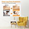 8/24pcs Silicone & Felt Chair Leg Floor Protectors - Anti-Scratch, Noise-Reducing Furniture Sliders for Protecting Hardwood/Tile Floors