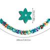 1Pcs 3M Tropical Hibiscus Flower Garland for Hawaiian Summer Birthday Party Decoration Supplies Beach Wedding Hanging Ornament