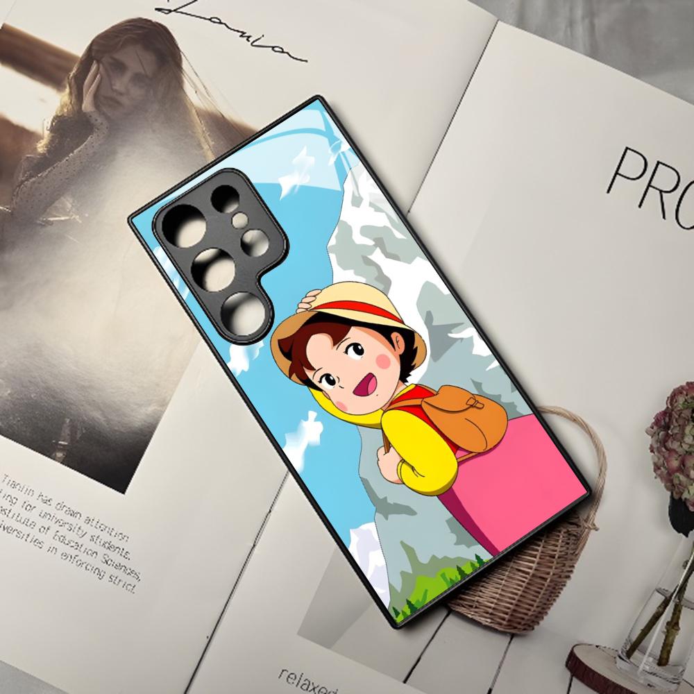 Heidi Cartoon Phone Case For Samsung Galaxy S26 S25 S24 S23 S22 S20 S21 Edge Ultra Plus Fe Colored Silver Cover