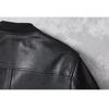Embroidery Patches Baseball Jackets Genuine Cowhide Leather Jacket Men Motorcycle Biker Coats Autumn Mens Coat