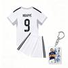 25 Real Madrid Home 9 Football Jersey Children'S Clothing Adult Set Size 16-2Xl with Exquisite Accessories