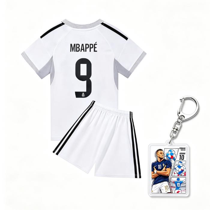 25 Real Madrid Home 9 Football Jersey Children'S Clothing Adult Set Size 16-2Xl with Exquisite Accessories