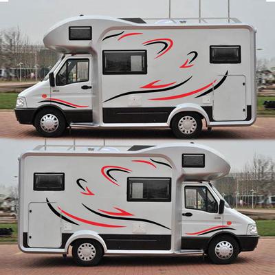 Samochód Auto Body Body Samoprzylepne naklejki graficzne do samochodów ciężarowych Montaż do przyczepy kempingowej RV