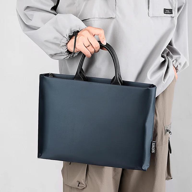 Waterproof Oxford Business Laptop Bag for Men Lightweight Messenger Briefcase