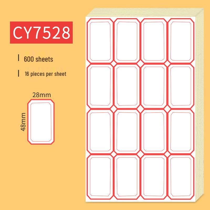 Handwritten Self-Adhesive Label Stickers for Office and Memo Marking
