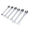 6PCS Open Ratchet Wrenches Flare Nut Wrench Set for Fuel Brake Air Conditioning Lines 10mm 12mm