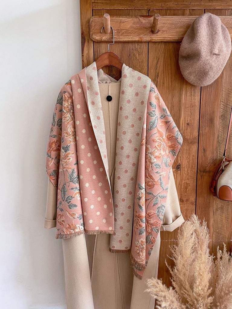 Luxury Scarf Cashmere Pashmina  Winter Fashion Shawls and Wraps Female Bufanda Brand Print Thick Warm Scarves