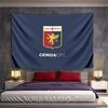 A Shield with a Red Cross, Golden Griffin, and "GENOA CFC" Text Below. Patterned Tapestry for Bedroom and Living Room Home Decor