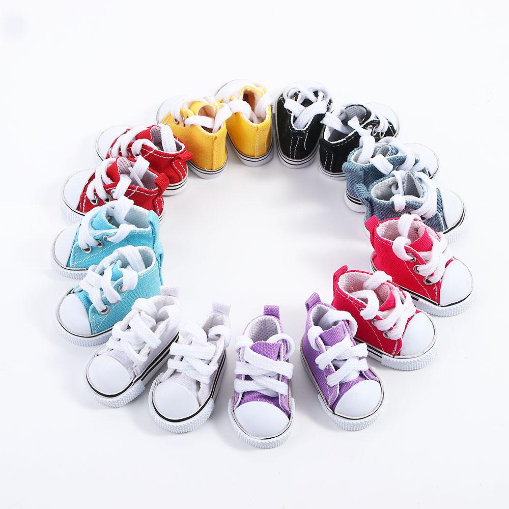 Toy 5cm 1/6 Dolls Mini Shoes Casual Shoes Doll Canvas Shoes BJD Doll Shoes Doll Shoes Doll Sneakers