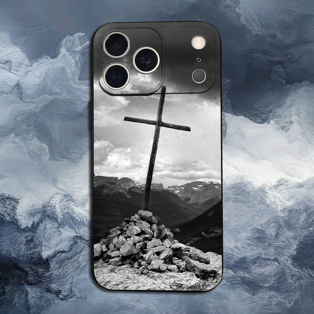 

Jesus Bible Verse Christian Phone Case For iPhone 15,14,13,17,16,12,11,Plus,Pro Max,XS,X,Mini,8,7,XR,SE,Soft Silicone Black iPhone16