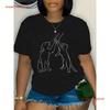 Dog And Cat T Shirt Casual Round Neck Top For Summer Unisexs Vintage Homme Streetwear Versatile Slightly Fashion