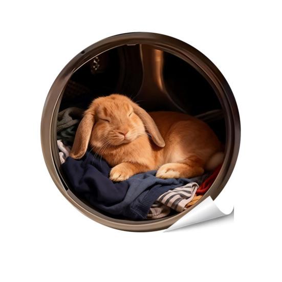 Yousheng 1/6Pcs Simulated Animal Sticker Waterproof PVC Self-Adhesive Dog Cat Rabbit Home Appliances Oven Refrigerator Washing Machine Decorative