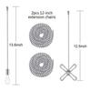2 buc Pandantiv Metal Extensie 30CM Pentru Plafon 2 buc Lumini de Plafon 2X Nou