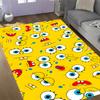 Happy Spongebob Happiness Themed Anti-Slip Rugs - Polyester Home Decor, Suitable for Bedrooms, Living Rooms, Doorways, Studios, and Decorations