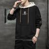 Men's Korean Style Hooded Sweatshirt: 2022 Hong Kong Autumn Sports Casual Loose Fit
