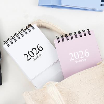 Μίνι Επιτραπέζιο Ημερολόγιο 2026 με Αυτοκόλλητα Ritual Life Planner Φορητό Όρθιο Αναδιπλούμενο Επιτραπέζιο Ημερολόγιο για Σπίτι Γραφείο Σχολείο