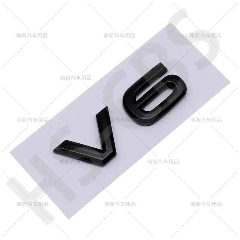 ABS V6 V8 Automobile Displacement Logo For VW Volkswagen Car Styling Rear Trunk Stickers Emblem Tailgate Decal Car AccessoriesKD0