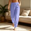 Women's Casual Color Drawstring Sweatpants with Pockets for Everyday Wear