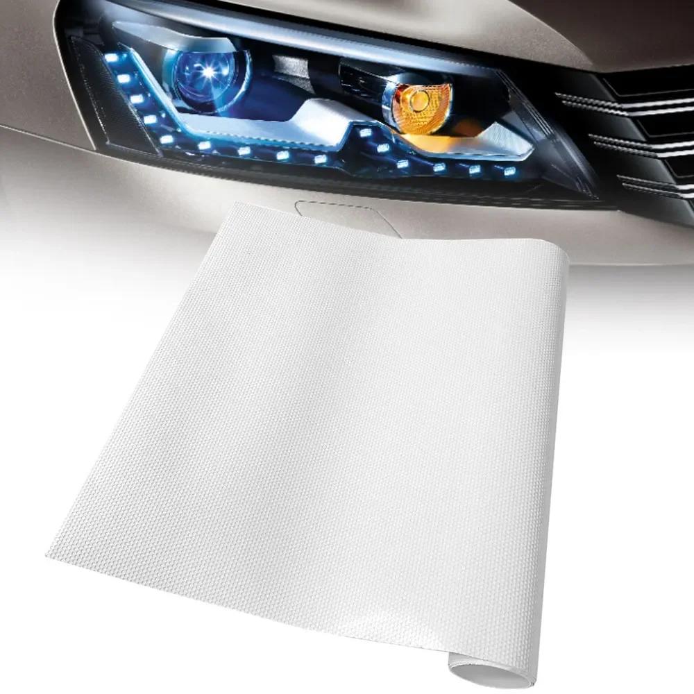 Self-adhesive Film Car Black White Mesh Sticker One Way Vision Perforated Vinyl Privacy Window Film Car Accessories
