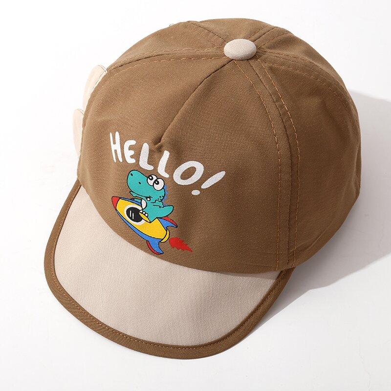 

Cartoon Super Cute Dinosaur Baseball Cap For Children Sunscreen Baseball Cap For Boys And Girls Lightweight Sun Hat For Kids. Hat circumference 44-46cm
