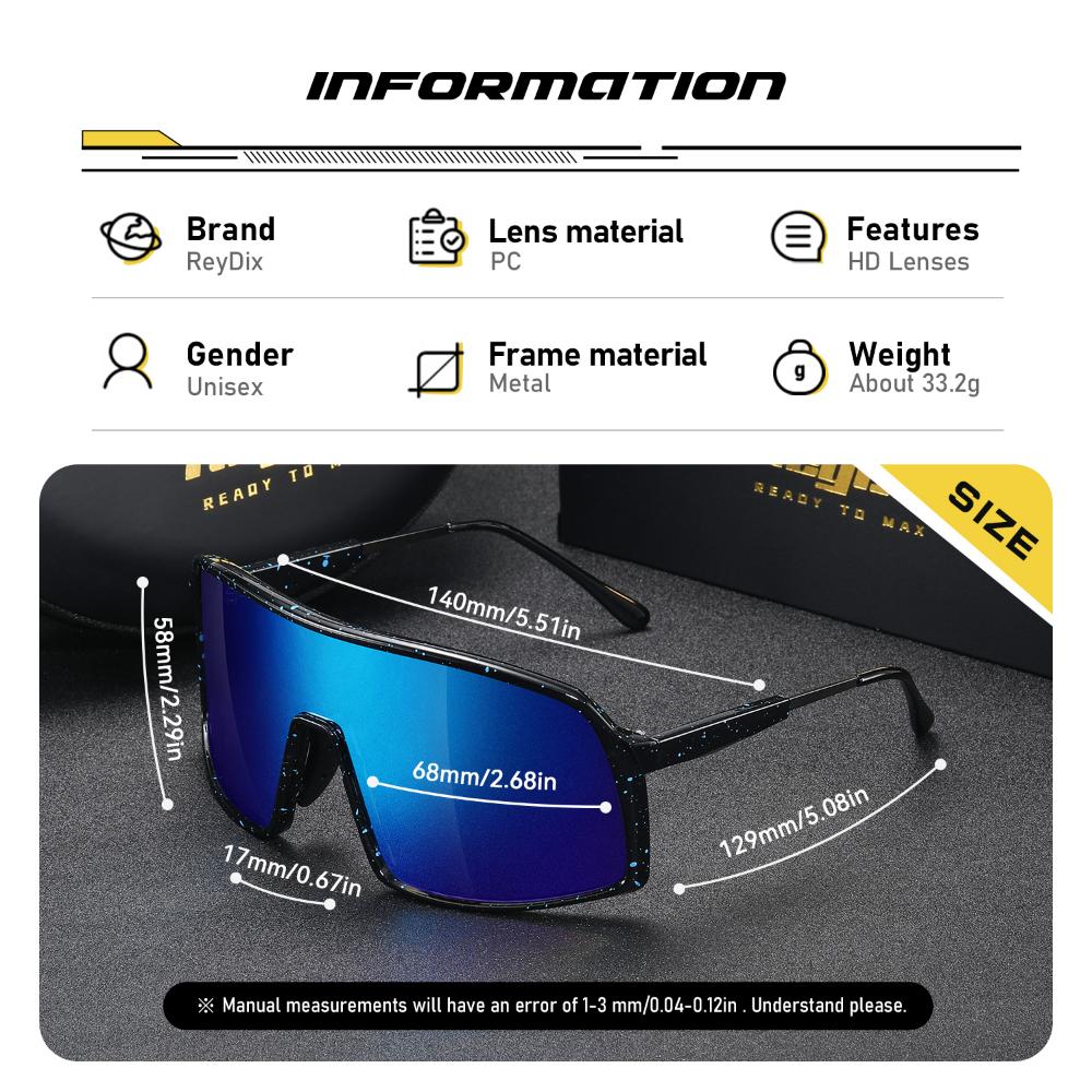 Солнцезащитные очки ReyDix унисекс для занятий спортом на открытом воздухе — фото 13