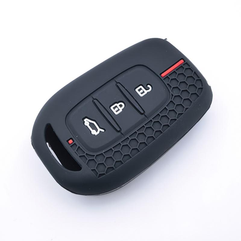 3 Button Silicone Key Ring Case Cover Shell Holder For Renault Clio Modus Clio Dacia Sandero Logan Duster Dokker