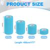PATIKIL Bandage 16 5 Wrap for Athletic and Outdoor Sky Blue 1"/2"/3"/4" Self-Adhesive Wraps, Count, Yards, Elastic, Breathable, Self-Adhesive Tape,