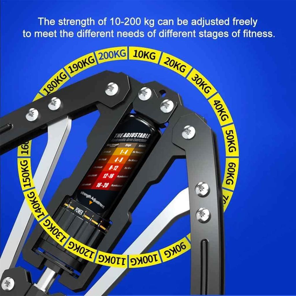 Hydraulic Arm Strength Device Adjustable for Men's Home Training and Fitness Equipment To Exercise Chest Muscles, Arm Muscles
