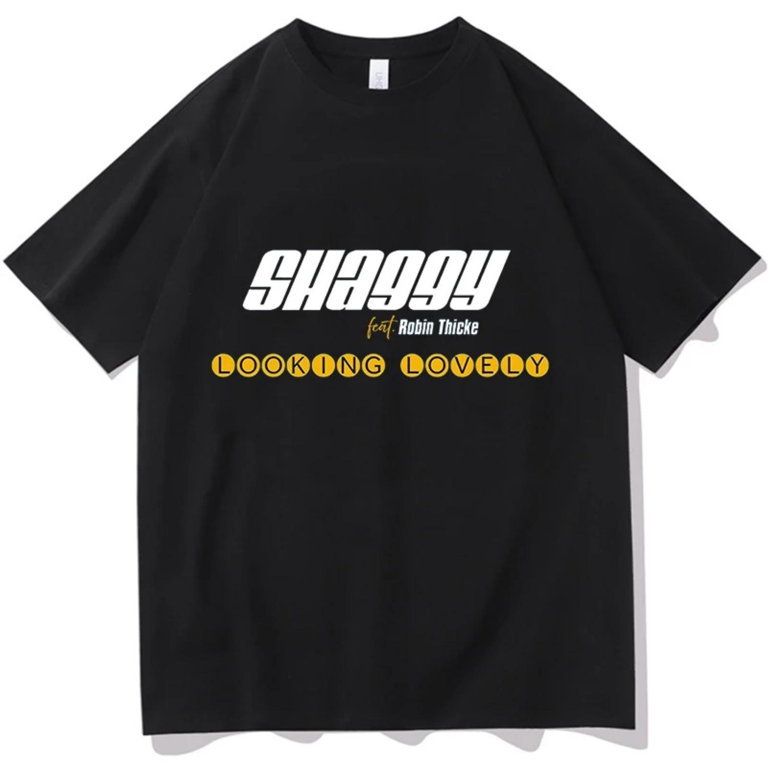 

Robin Thicke Shaggy Looking Lovely Merch T-shirts Men Women Summer Cotton Clothing Casual Fashion Round Neck Short Sleeved Tee XXXXXL чорний
