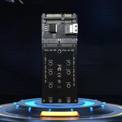 M.2 M.2 Жесткий диск SATA NGFF SSD к карте-адаптеру NVMe к SFF-8654 Конвертер