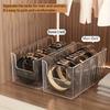 Transparent Plastic Belt Organizers and Detachable Compartments - Stylish Wardrobe Storage Boxes for Belts, Scarves and Ties