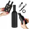 3-in-1 WINE ACCESSORIES SET: Corkscrew, Pourer, Dripper, BOTTLE GIFT